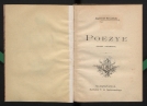 Zygmunt Krasiński "Poezye: (ułamki i fragmenta)" (wyd. 1895 r., strona tytułowa)