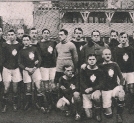 Pierwsza reprezentacja narodowa Polski w piłce nożnej przed debiutem w Budapeszcie 18.12.1921 r.