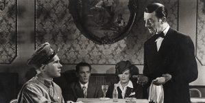 Scena z filmu Michała Waszyńskiego "Wielka droga" z 1946 roku.