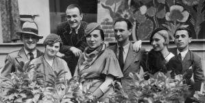 Artyści warszawscy występujący gościnnie w teatrzyku ogródkowym w poznańskim ZOO w lipcu 1937 roku.