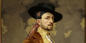 "Portret własny w stroju hiszpańskim" Edwarda Okunia.