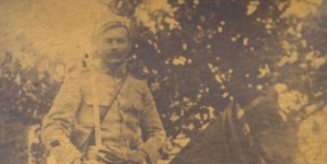 Józef Gliński w mundurze kaprala Legionów Polskich, 1920 rok.