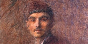 "Autoportret" Władysława Podkowińskiego.