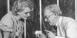 Zofia Niwińska i Bolesław Szczurkiewicz w przedstawieniu "Dzika pszczoła" Ludwika Hieronima Morstina w Teatrze Polskim w Poznaniu w 1932 r.