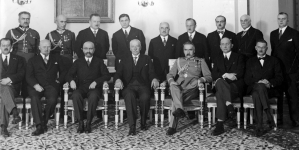 Zaprzysiężenie gabinetu premiera Walerego Sławka w Salonie Kolumnowym na Zamku Królewskim w Warszawie, 05.12.1930 r.