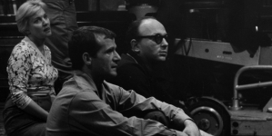 Realizacja filmu Edwarda Skórzewskiego i Jerzego Hoffmana "Gangsterzy i filantropi" w 1962 roku.