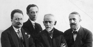 Delegacja Związku Zawodowego Pracowników Umysłowych na międzynarodowy kongres w Wiedniu w 1926 r.