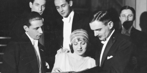 Aktorzy Maria Malicka i Zbigniew Sawan na balu w 1929 roku. (2)