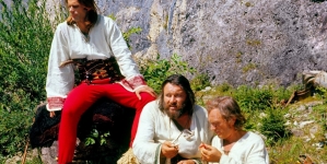 Na planie filmu Jerzego Passendorfera "Janosik" z 1973 roku.