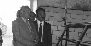 Wizyta prezesa Stanisława Gucwy w Rolniczej Spółdzielni Produkcyjnej w Pilchowicach we wrześniu 1975 r.
