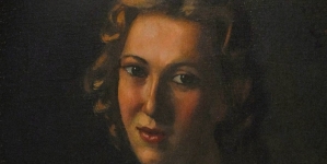 "Portret młodej kobiety" Czesława Kuryatty.