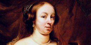 "Portret Ludwiki Marii Gonzagi, królowej Polski" Ferdinanda Bola.