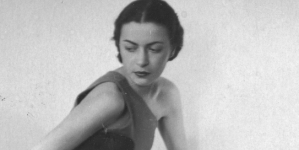Stefania Grodzieńska, aktorka podczas wykonywania tańca w 1937 roku.