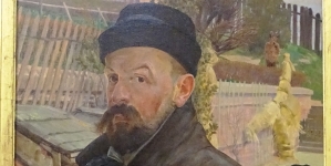 "Autoportret z hiacyntem" Jacka Malczewskiego.