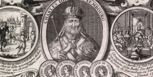"Portrety Henryka VII Luksemburskiego, Ludwika IV i Karola IV Luksemburskiego" Nicolasa Bonnarta.