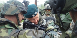 Wizyta szefa SG WP Franciszka Gągora w 5. Brygadzie KTO Stryker (USA) 18.05.2008 r.