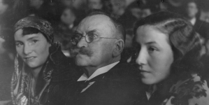 Franciszek Nowicki podczas uroczystej akademia z okazji 70-lecia swoich urodzin w 1934 r.