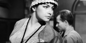 Teresa Iżewska i Henryk Bielski w filmie Jana Rybkowskiego "Spotkanie w "Bajce"" z 1962 roku.
