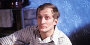 Wojciech Pszoniak na planie filmu "Twarz anioła" z 1970 r.