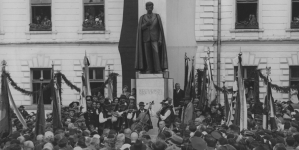 Uroczystość odsłonięcia pomnika Władysława Orkana w Nowym Targu w lipcu 1934 roku.