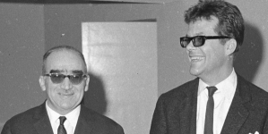 Aleksander Ford i Zbigniew Cybulski w 1964 roku.