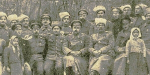 Korpus oficerów po przeformowaniu Legjonu Puławskiego na Brygadę Strzelców Polskich.