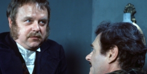 Stanisław Bareja i Bronisław Pawlik w filmie Ryszarda Bera "Lalka" z 1977 roku.