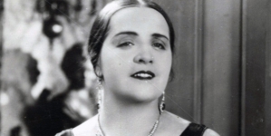 Maria Gorczyńska w filmie Ryszarda Ordyńskiego "Tajemnica lekarza" z 1930 roku.