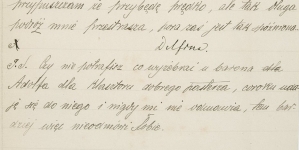 List Delfiny Potockiej (fragment)