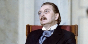 Czesław Wołłejko w filmie "Zamach stanu" z 1980 r.