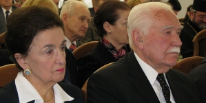 Ryszard Kaczorowski ze swoją żoną Karoliną Mariampolską-Kaczorowską, 27 luty 2008 r.