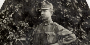 Franciszek Więckowski w mundurze armii austro-węgierskiej, prawdopodobnie 1916 rok.