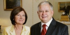 Para prezydencka Maria i Lech Kaczyńscy.