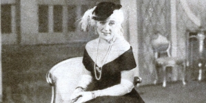 Zofia Jaroszewska w tytułowej roli "Madame Dubary" na scenie Opery Krakowskiej w 1935 r.
