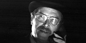 Emil Karewicz w sztuce "Pułapka" w Teatrze Nowym w Warszawie, listopad 1979 r.