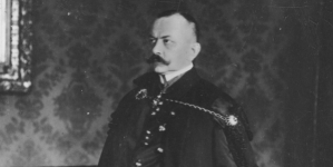 Juliusz Leo, prezydent m. Krakowa,  w stroju historycznym.