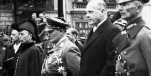 Delegacja niemiecka w kondukcie na uroczystościach pogrzebowych Józefa Piłsudskiego w Krakowie 18.05.1935 r.