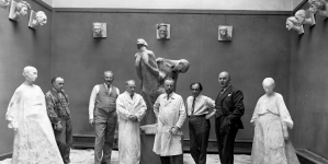 Wystawa prac rzeźbiarskich Xawerego Dunikowskiego w Pałacu Sztuki w Krakowie w 1931 roku.
