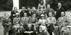 Zespół filmu Henryka Szaro "Czerwony Błazen" z 1926 roku.