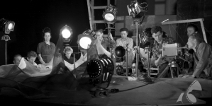 Realizacja filmu animowanego Teresy Badzian "Tajemnicze sygnały" (1957).
