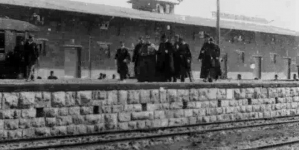 Poświęcenie dworca kolejowego w Krakowie w 1913 roku.