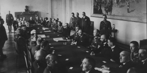 Posiedzenie Komitetu Budowy Pomnika Nieznanego Żołnierza w Warszawie w kwietniu 1925 roku.