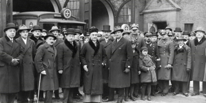 Uroczystość poświęcenia nowego lokalu Lekarskiego Pogotowia Ratunkowego im. Marszałka Józefa Piłsudskiego w Poznaniu w grudniu 1932 r.
