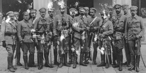 Legioniści w Kielcach w sierpniu 1914 roku.
