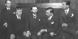 Prezes Stowarzyszenia im. Fryderyka Chopina w Paryżu Edouard Ganche podczas pobytu w Warszawie w kwietniu 1927 r.