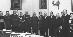 Posiedzenie likwidacyjne komitetu budowy pomnika Leopolda Lisa-Kuli w Warszawie 8.05. 1933 r.