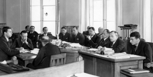Posiedzenie komisji budżetowej Sejmu w celu rozpatrzenia budżetu Ministerstwa Sprawiedliwości  12.01.1937 r.
