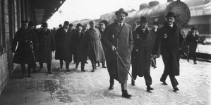 Powrót delegacji polskiej ze Zgromadzenia Ligi Narodów w marcu 1926 roku.