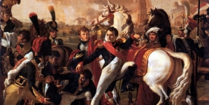 "Napoleon ranny pod Ratyzboną"  Pierre'a Gautherola.