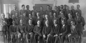 Wizyta Kazimierza Przerwy-Tetmajera w 1 Pułku Strzelców Podhalańskich w Nowym Sączu w marcu 1932 roku.